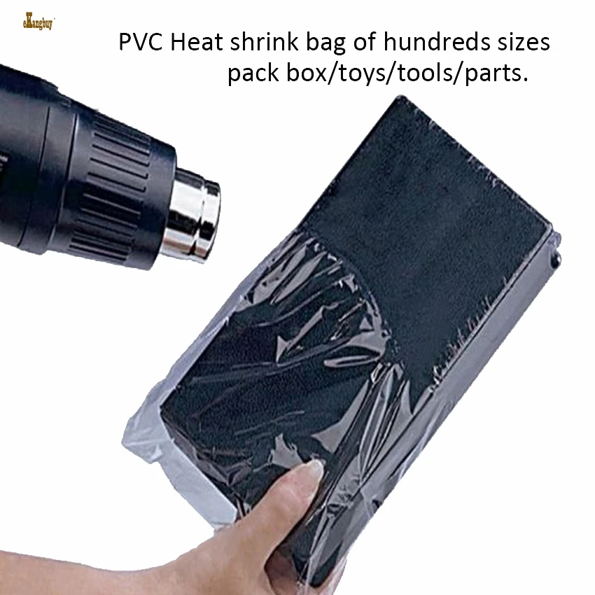 PVC Heat Shrink Wrap Bags uxcell Shrink Bags 9x6 inch 100pcs Shrinkable Wrapping Packaging Bags Industrial Packaging Sealer Bags