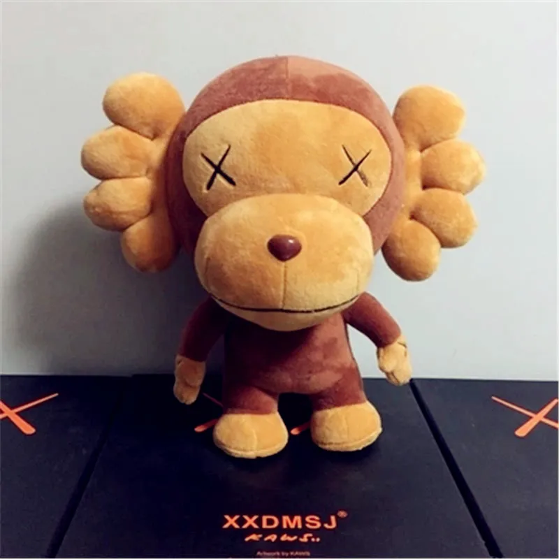 

OriginalFake Creative Plush Dools Medicom Toy KAWS X Monkey Short Plush Action Figure Giocattolo G1255