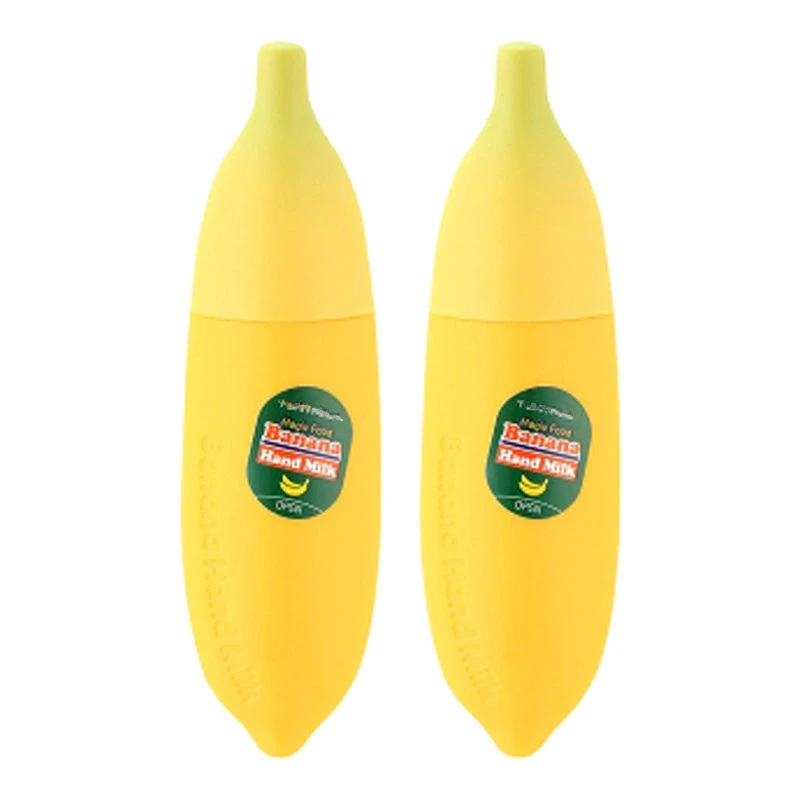 ZANABILI Korea Magic Food Banana Hand Milk 45ml * 2pcs Whitening Moisturizing Hand Cream Mini