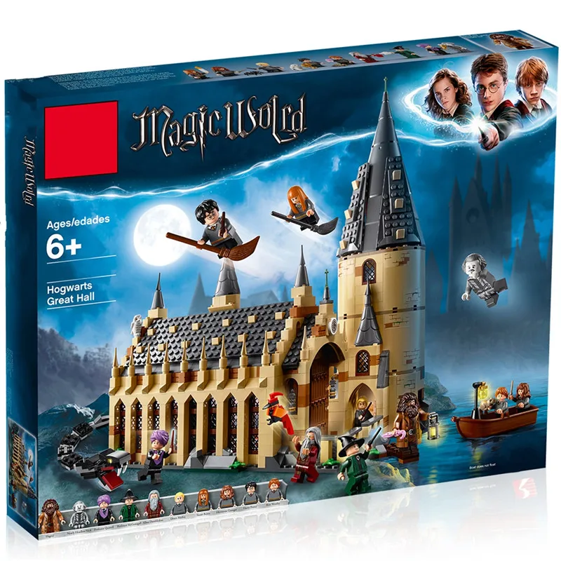

New Harri Potter Sets 75954 75953 75955 75951 75952 Compatible Model Building Kits Castle Hall Blocks Toys Gift No Box