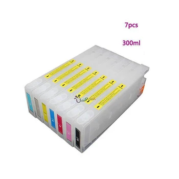 

UP 300ML 7pcs empty Refillable ink Cartridge compatible For epson PRO 7600 pro9600 pro 7600 9600 printer with one time chip