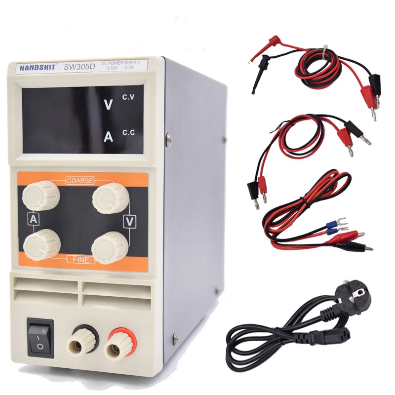 

Handskit 30V 5A Digital DC Adjustable Power Supply Swith Power Supply 110V-220V DC Precision Regulator Free Shipping