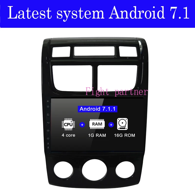 Заводская цена новейший автомобильный dvd плеер на android 7.1.2 gps навигатор для KIA Old