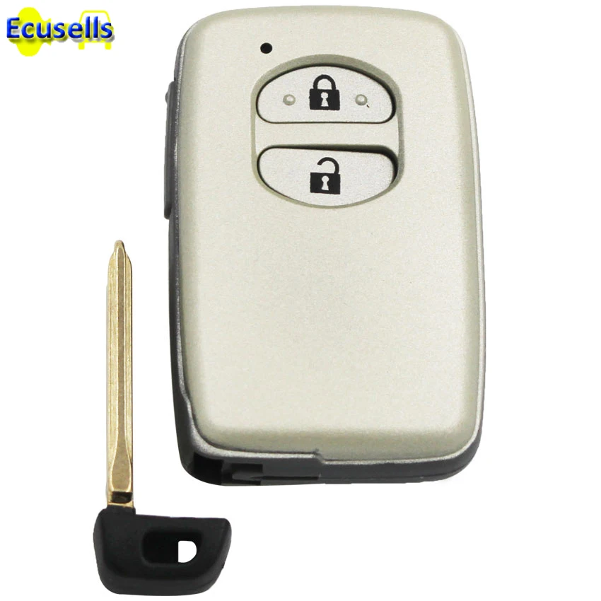 

Replacement 2 button remote key case fob for Toyota Land Cruiser Prado 2010-2015 with uncut insert key