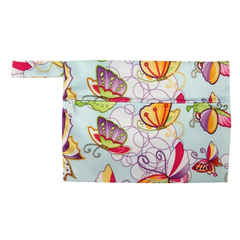 [Sigzagor] 1 маленькая мокрая сумка многоразовая для Mama Ткань гигиеническая менструальная подкладка тампон нагрудник на молнии - Цвет: M1