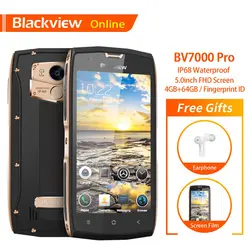 Blackview BV7000 Pro Оригинал 5,0 "прочный IP68 Водонепроницаемый смартфон Восьмиядерный 4 GB + 64 GB Dual Камера отпечатков пальцев 4G мобильный телефон