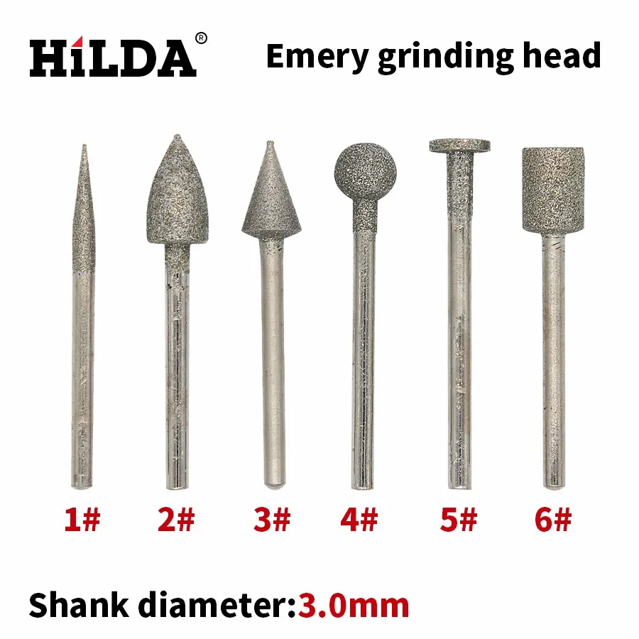 HILDA наждачные головки для шлифовки для Dremel вращающихся инструментов Dremel аксессуары для резьбы резьба шлифовка мельница Dremel набор инструментов