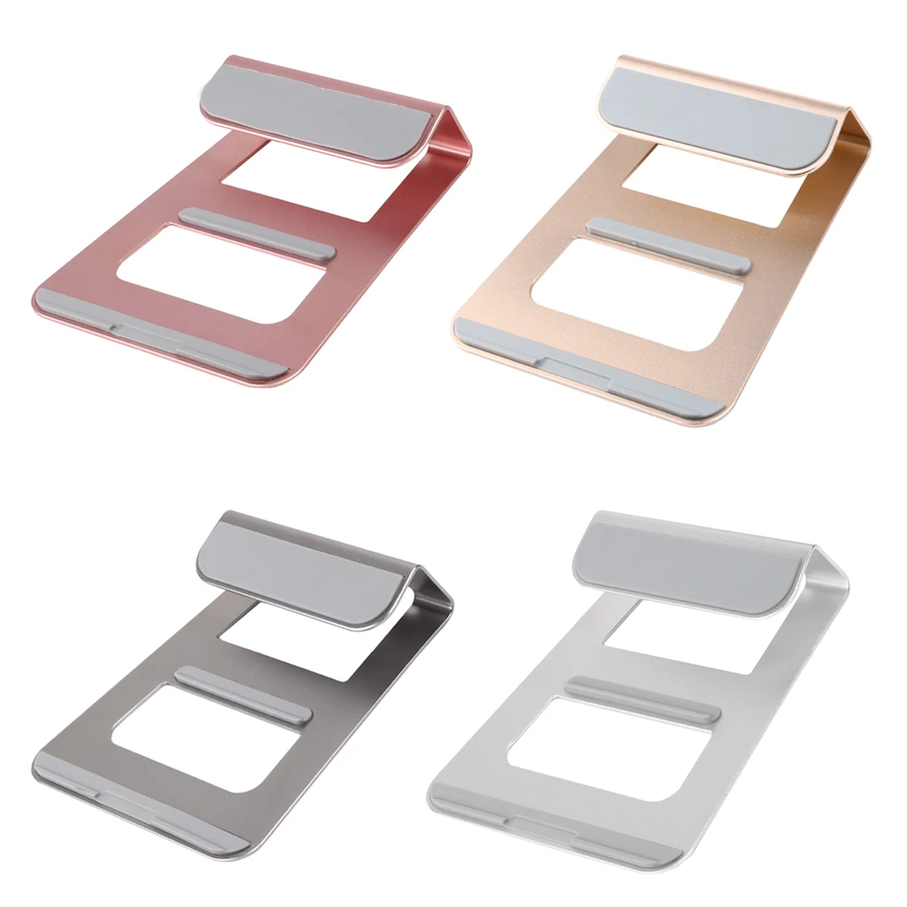 

High Quingity Aluminum Alloy Hybrid Laptop Stand Cooling Pad For Notebook/MacBook 11"-15" Gray, Silver, Gold, Rose Gold
