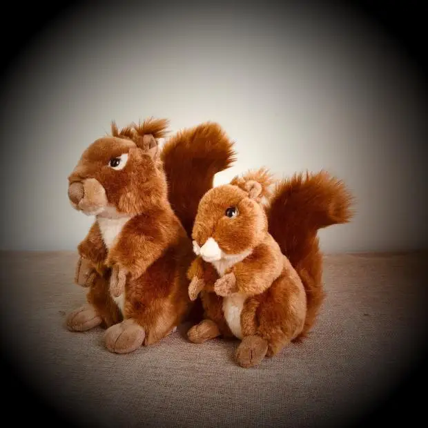 stuffed red squirrel