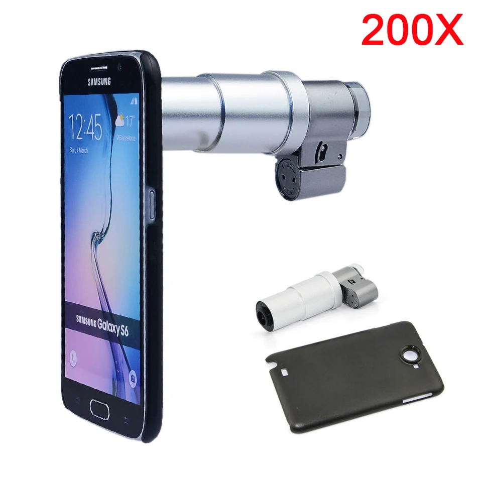 2017 200X Zoom Lens Portable LED Jewelry Microscope Magnifying Glass
