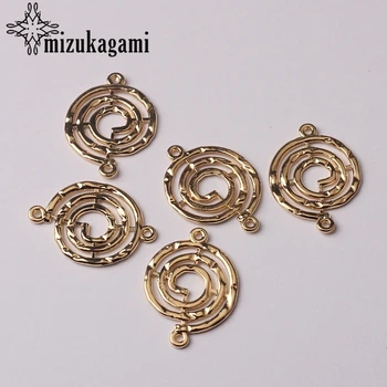 50 Pieces Zinc Alloy Jewelry Making Charms Filigrees 6 