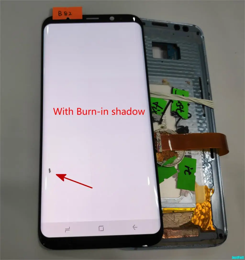 

NO.B82 For Samsung Galaxy S8+ S8 plus G955F G955A G955FD Burn-in shadow Lcd Display Touch Screen Digitizer Super AMOLED Screen