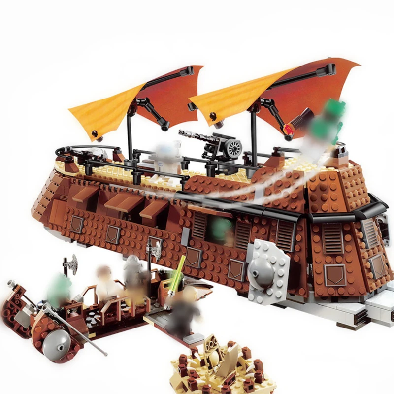 

Star Wars Jabba's Sail Barge Return of the Jedi Movie Series LegoINGLy Star Building Wars Blocks Toys Gifts LegoINGLys Starwars