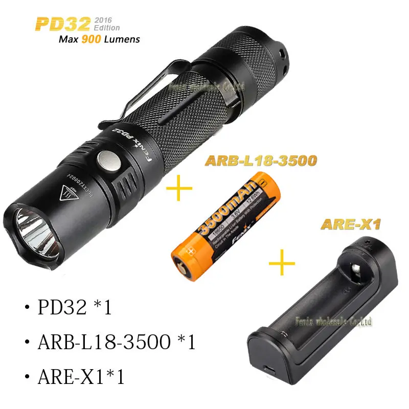Fenix PD32 + батареи ARB-L18-3500 зарядное устройство ARE-X1 | Лампы и освещение