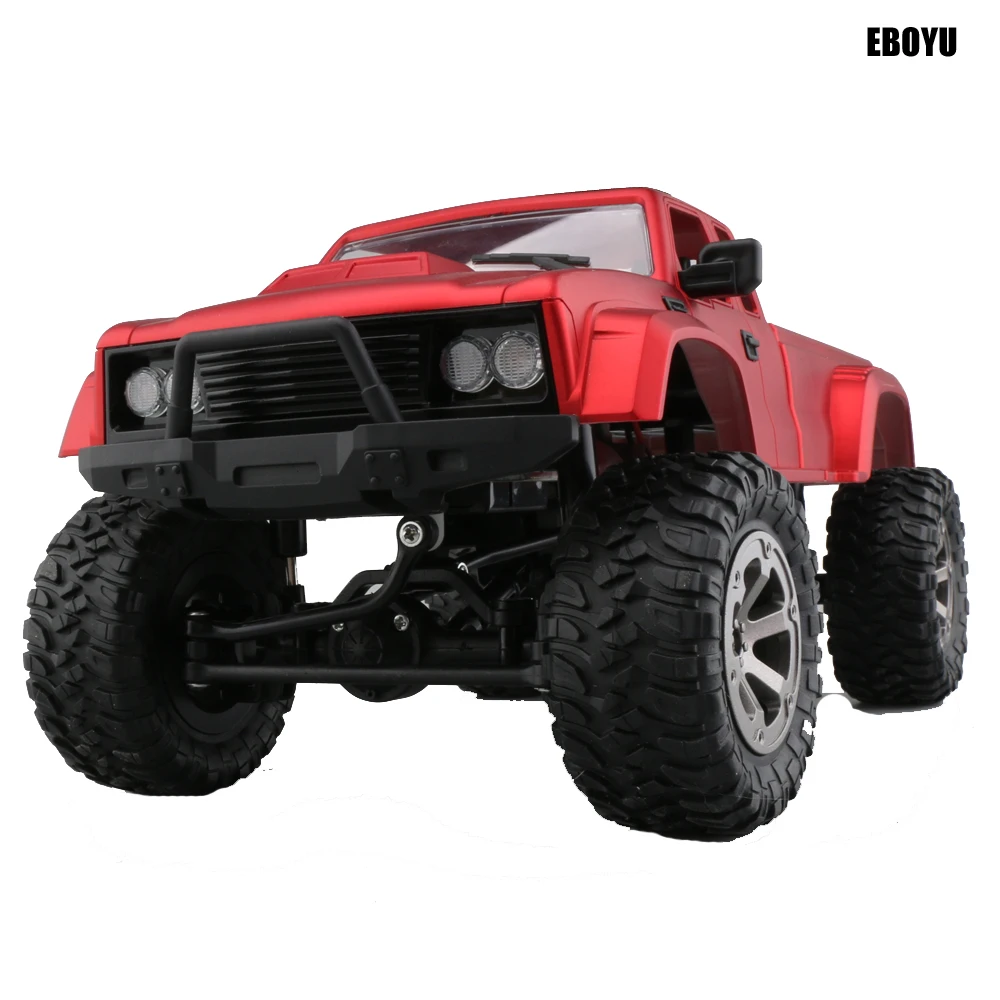 EBOYU FY002A 2,4 Ghz 1/16 4WD внедорожник RC грузовик с передним светодиодный светильник матовый военный RC грузовик RTR