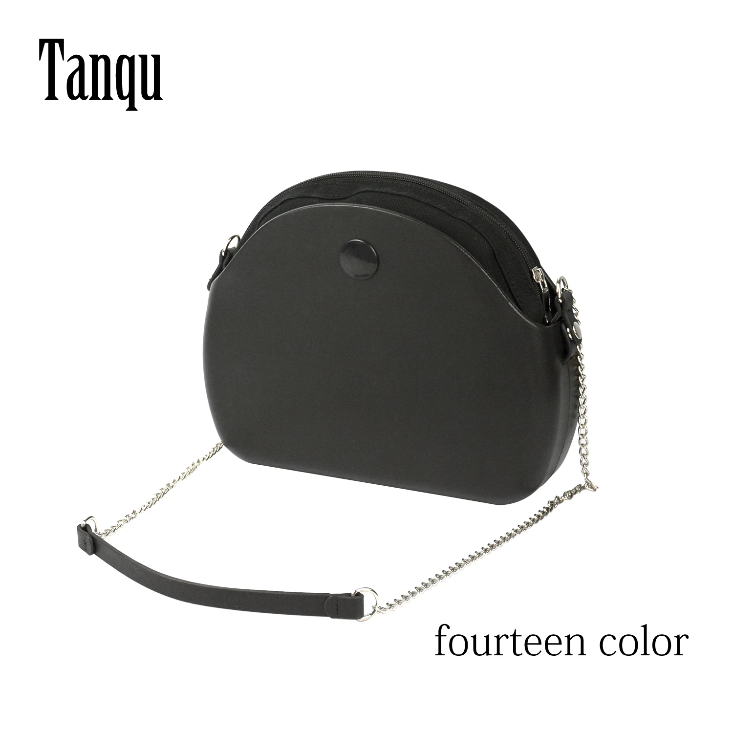 

2019 Tanqu New O bag moon light Body with long chain waterproof inner pocket bag rubber silicon O moon light Obag women handbag