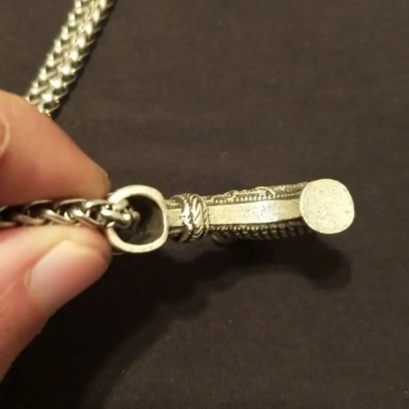 1pcs dropshipping Viking Necklace Mjolnir Hammer Pendant Huge Thor hammer Mjolnir Viking Amulet Hammer Scandinavian Pendant (5)