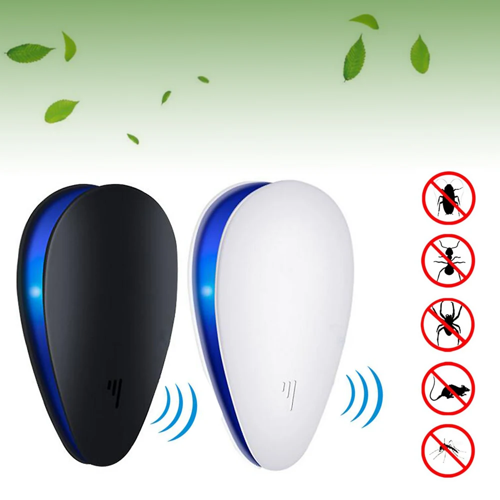 

Ultrasonic Pest Releller Plug Electronic Repellent Rat Mouse Spider Insect Pest Repeller Electonic Mouse Killer EU UK Plug 3