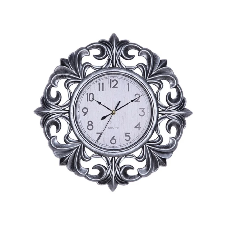 

Metal Wall Decorations Living Room Wall Clock Vintage Design Shabby Chic Reloj Quartz Clocks Klok Relogio Parede Clocks