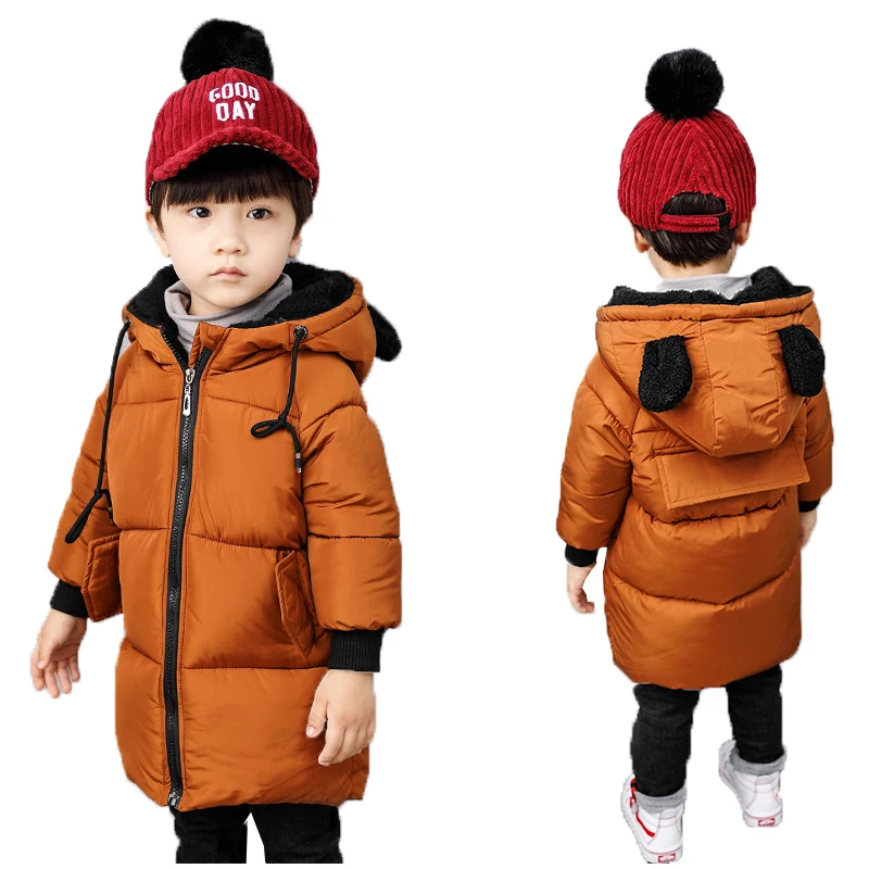 Осенне-зимние теплые куртки для девочек, пальто для мальчиков, куртки для маленьких девочек, детская верхняя одежда с капюшоном, пальто, детская Лыжная одежда