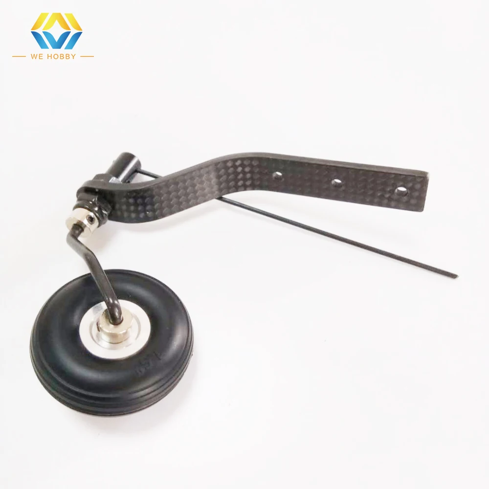 

Carbon Fiber Tail Aluminum Hub PU Wheel Landing Gear Set For 30CC Gas Gasoline RC Airplane Model Accessory