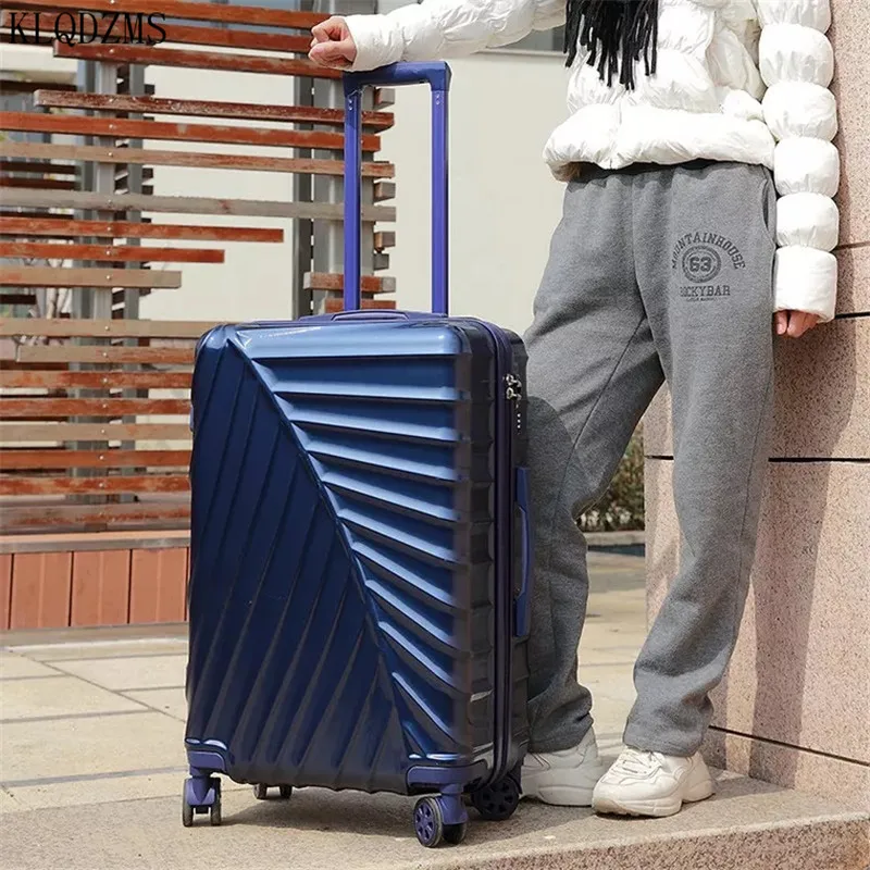 KLQDZMS 20/24 дюймов, роскошная путешествия pc чемодан на колёсиках spinner унисекс тележка с колесиками для путешествия в винтажном стиле