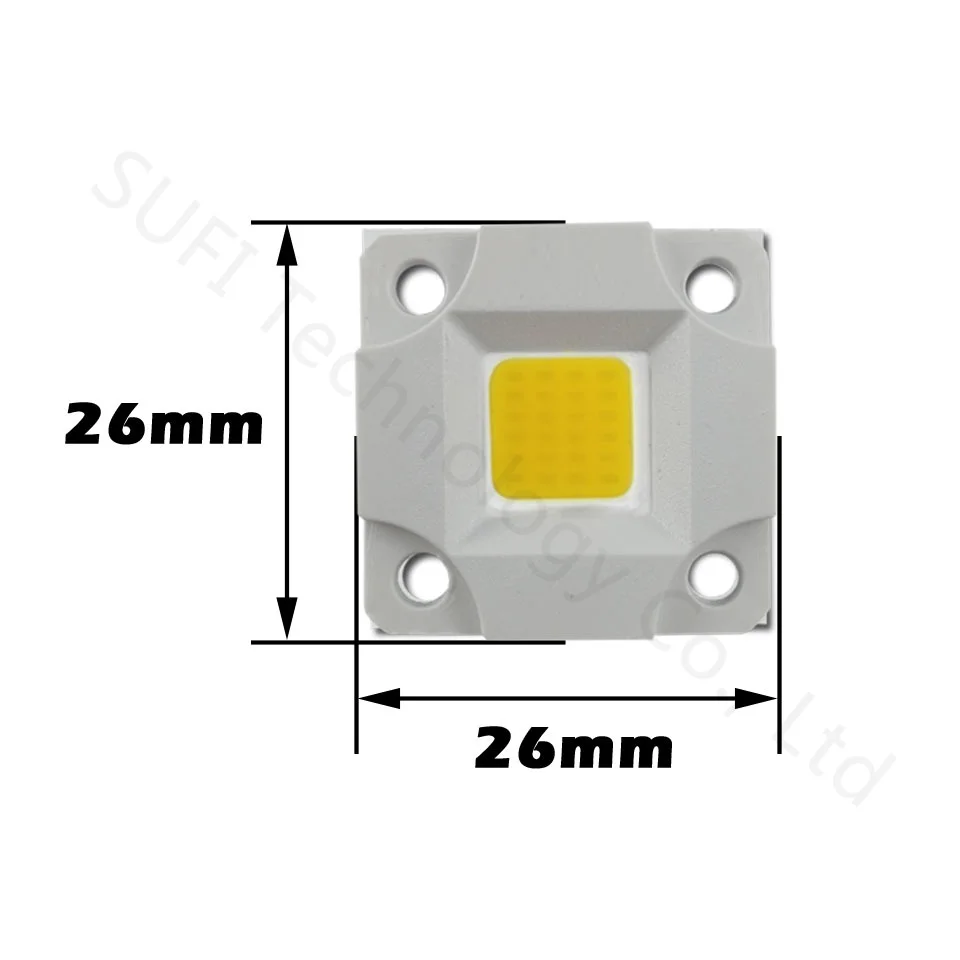 Светодиодный чип COB 10 Вт, 20 Вт, 30 Вт, 50 Вт, 100 Вт, AC220V белый Теплый чистый белый для 10 20 30 50 100 Вт светодиодный прожектор