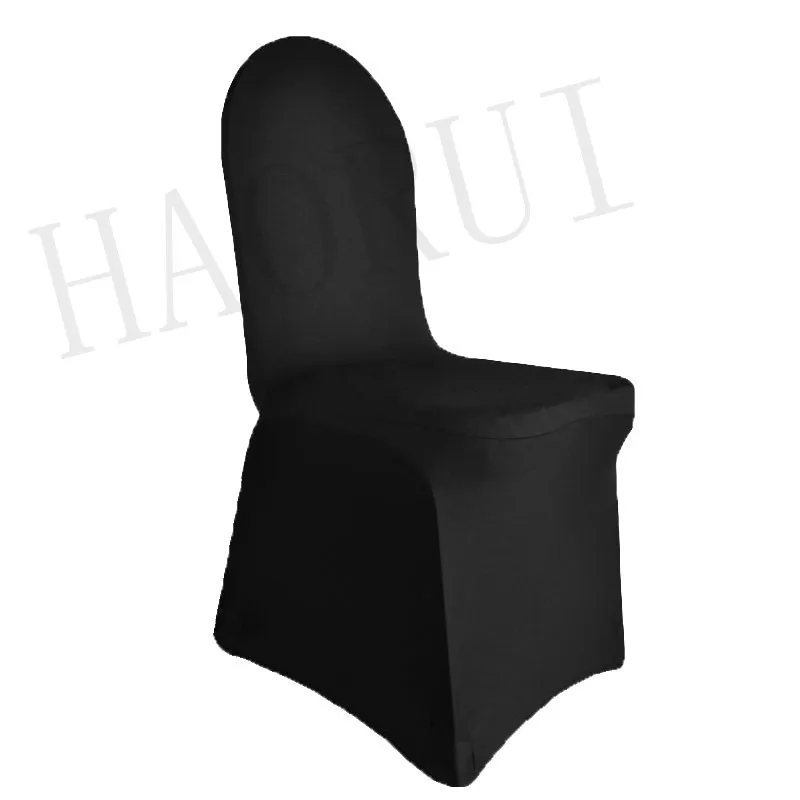 100pcs/lot Stret Black Dining Banquet Party Chair Covers Spandex for