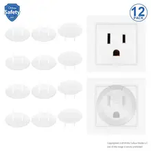 12 шт. американский стандарт безопасности ребенка электрическое защитное устройство выходного отверстия разъем крышка вилки дети безопасности продукты