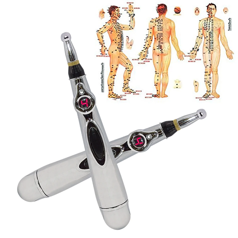 Electronic Acupuncture Massage Pen Smart Pulse Meridian Energy Pen Pain Relief For Back Neck Face Beauty Roller