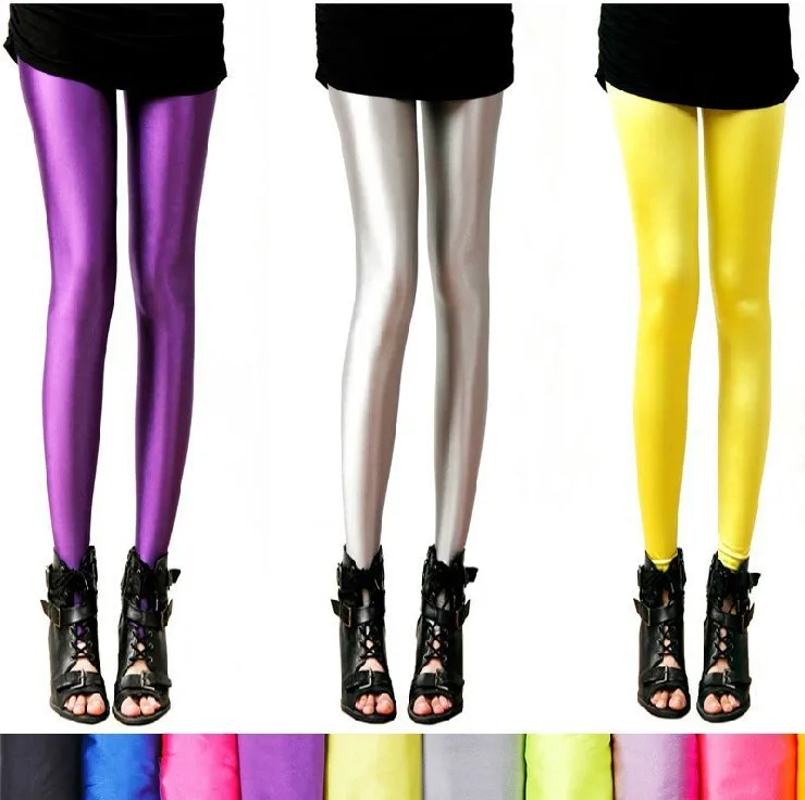 2015 women's fashion candy color fluorescent leggings pants Slim thin