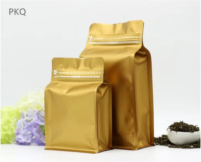 10 шт Цвет алюминиевая фольга кофе мешок небольшой клапан Ziplock молния замок