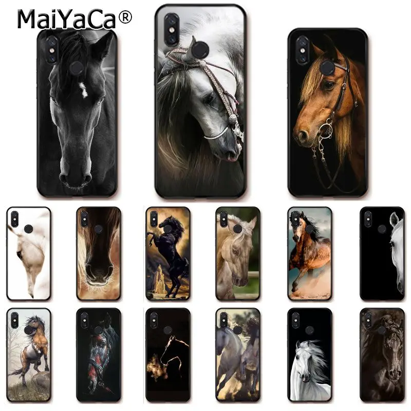 MaiYaCa животное лошадь Новинка чехол для телефона Fundas чехол для Xiaomi Redmi8 4X 6A Redmi Go Redmi5 5Plus Note7 8ProA1 A2Lite