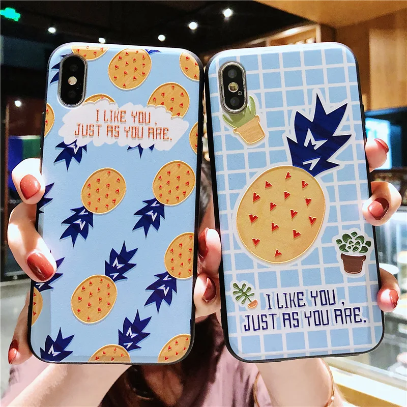 Magic mirror pineapple Phone Case For iphone XR XS Max X 8 7 6 6s Plus Fashion Stylish Soft TPU+PC Cover Lovers | Мобильные телефоны