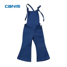 Мода новорожденных Дети из джинсовой ткани для девочек Bandge ремень брюки с нагрудником комбинезоны комбинезон, комбинезон, одежда для подвижных игр От 1 до 6 лет