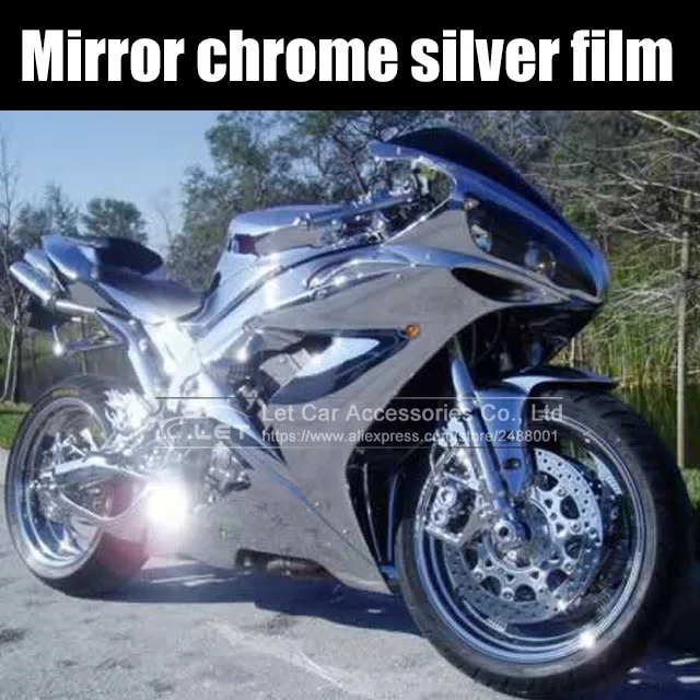

High stretchable mirror silver Chrome Mirror flexible Vinyl Wrap Sheet Roll Film Car Sticker Decal Sheet