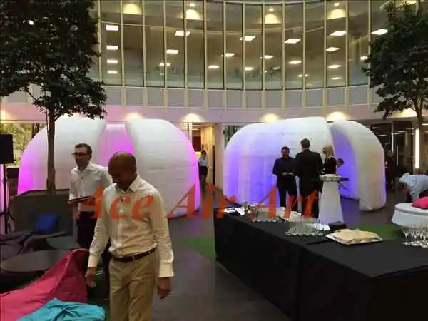 Portable inflatable office tent with attractive led lightswhite meeting room inflatable office stru