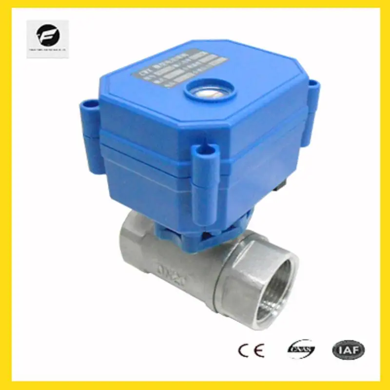 

CWX-15Q/N Motorized Ball Valve 1/2" 3/4'' 1'' Stainless Steel Electric Automatic Valve DC12v ADC9-24V and 2 Wire Auto Return