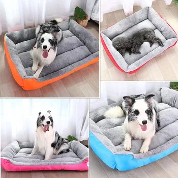 S-3XL Dogs Bed With Waterproof Bottom In 11 Colors 2