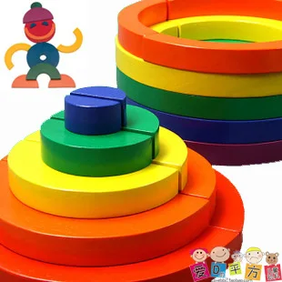 

Toys Model Building Kits Assembly blocks Kids Toys Diy 3d Puzzle Rainbow puzzle Educational Puzzle Book blocks CCF0709
