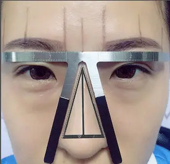 

1PCS Three-Point Positioning Makeup Permanent Eyebrow Balance Ruler Embroidery Eyebrow Tattoo Tool Accesories Dropshipping ju27