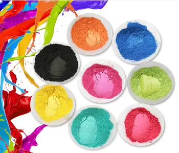 

Colorant Pearl Powder Pigment for Eye shadow Nail Polish Mica Glitter Pearlescent Powder Cosmetic Flash Dust Dye Soap Pigment