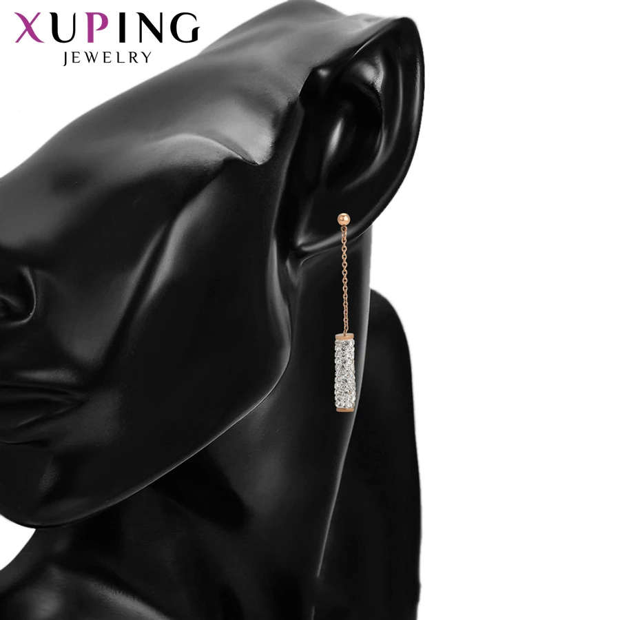 Xuping Новые висячие серьги из нержавеющей стали ювелирные изделия специально дизайн высокого качества подарки для темперамента дамы S183.10-98726