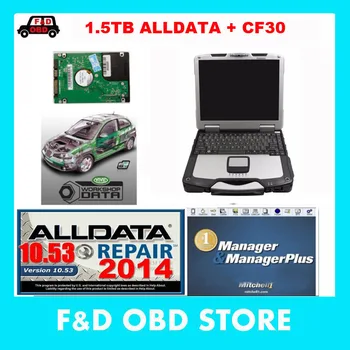 

Alldata 10.53 and Mitchell 2014 Auto Repair 2 Softwares in 1.5 TB hdd Installed on toughbook CF30 laptop 4G RAM ready to use