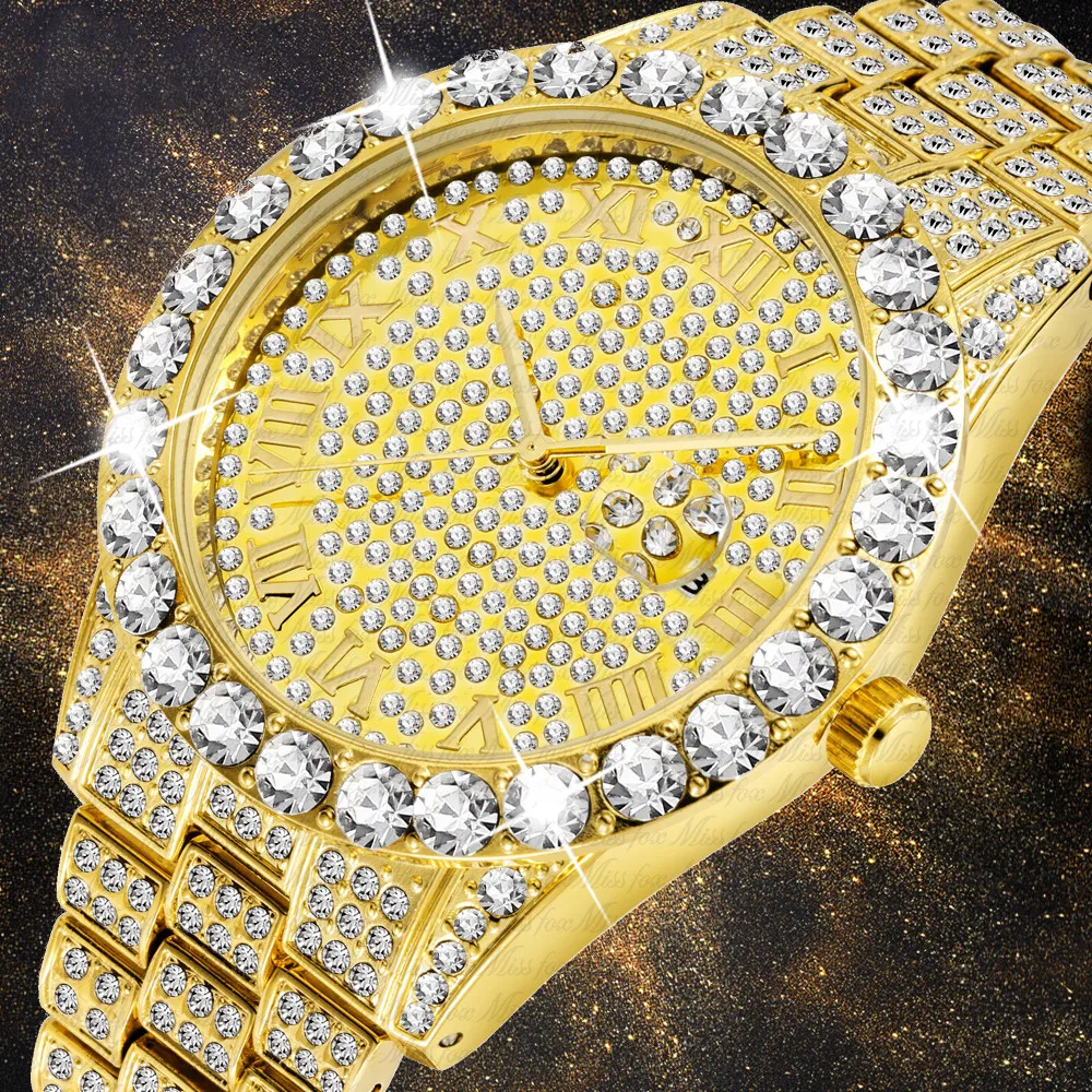 

Men's Quartz Watches For Business People Fashion Design Luxury Life Waterproof Gold Silver Stainless Steel Strap Round Calendar