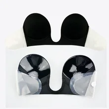 Вечерние женские бюстгальтеры с открытой спиной и глубоким вырезом без бретелек