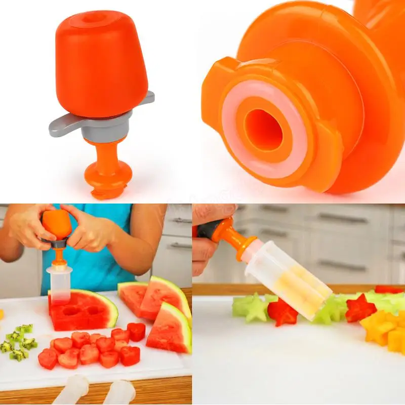 Creative Fruit Cutter Cooking Tools Plastic Fruit Shape Cutter Slicer