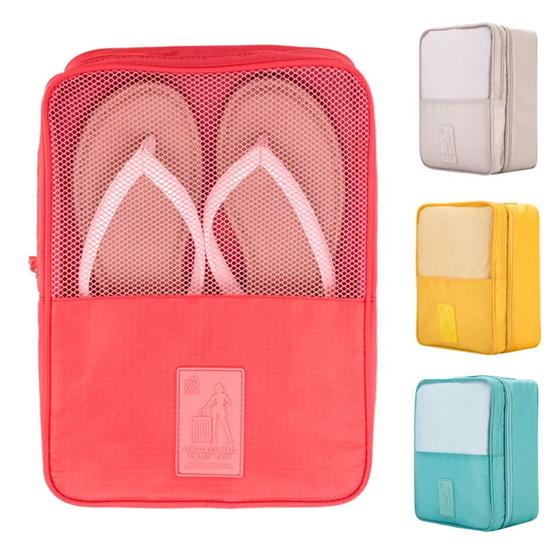 SUNEE 3-layer Travel Shoes Bag Shoe Sorting Pouch Multi-function Storage Bag Organizer