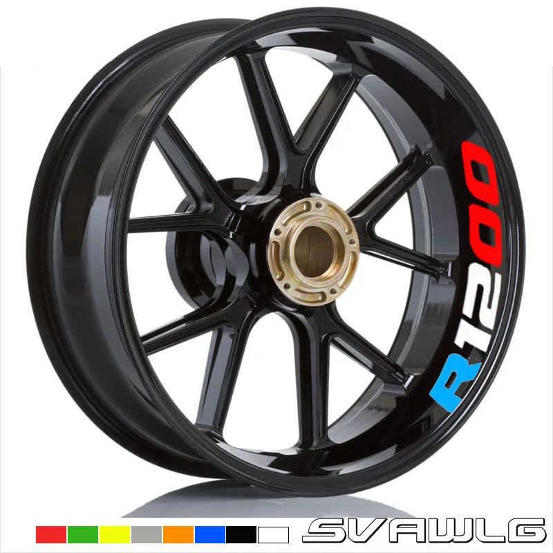 

Motorcycle Reflective Wheel hub Stickers Auto Decors Wheel Stickers For BMW R1200 R1200R R1200RT R1200GS R1200GT R1200S