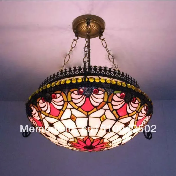 Tiffany Style Chandelier Lamp European Living Room Dining Restaurant Chandelier Tiffany 40 CM H 56 CM